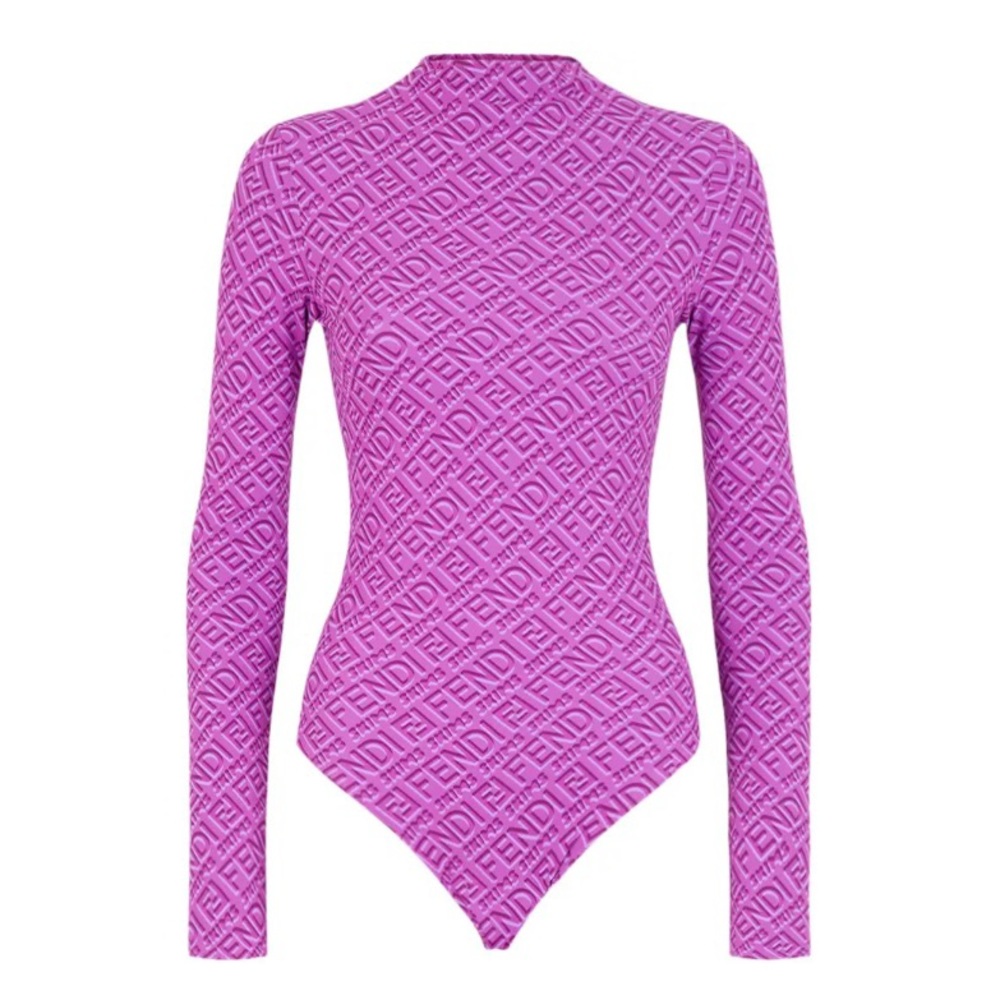 BNIB Fendi Skims Mock Neck Long Sleeve Bodysuit XS